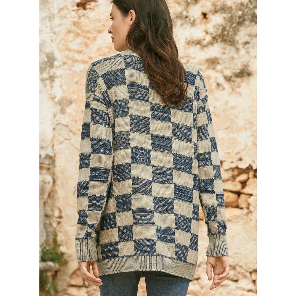 Peruvian Connection Sahel Cardigan Pocket Button Down Sweater Women’s Large - Picture 4 of 12